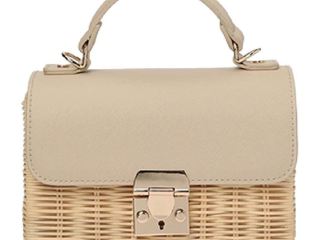 Rattan & Paper Straw Handbag