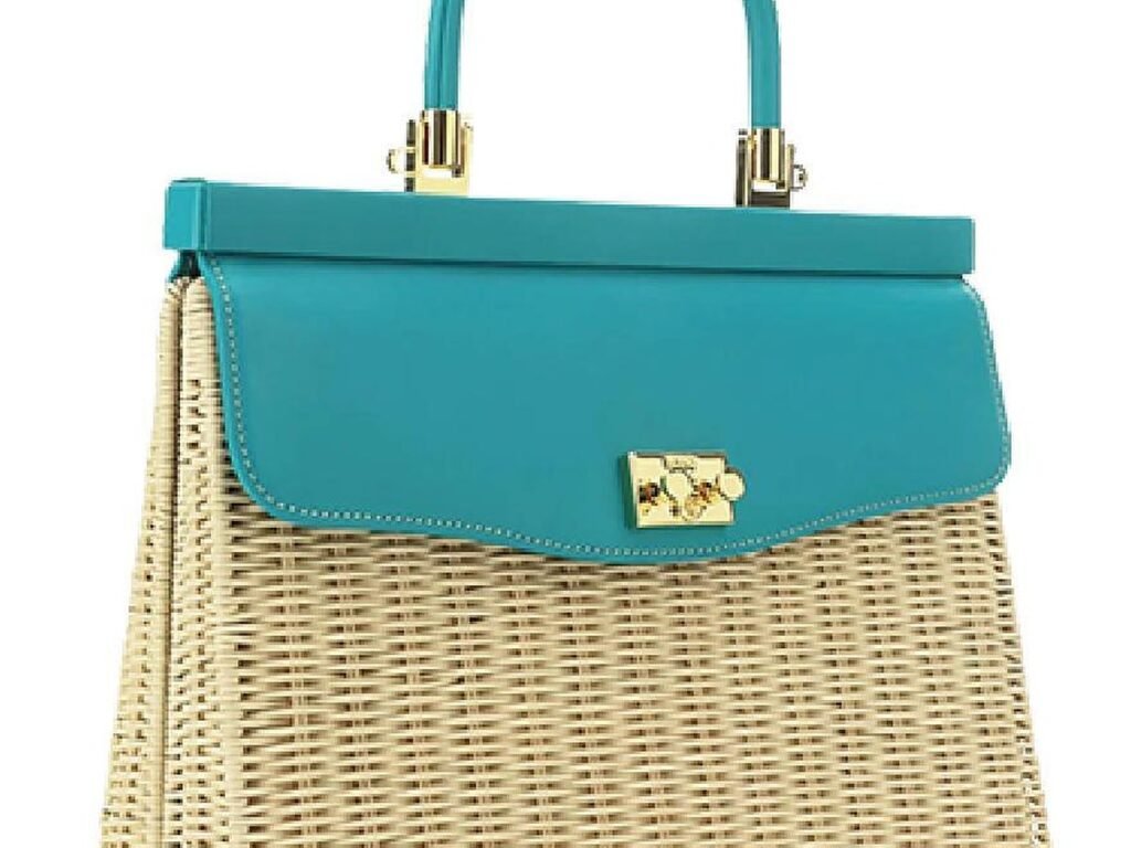 Woven Top-Handle Handbag